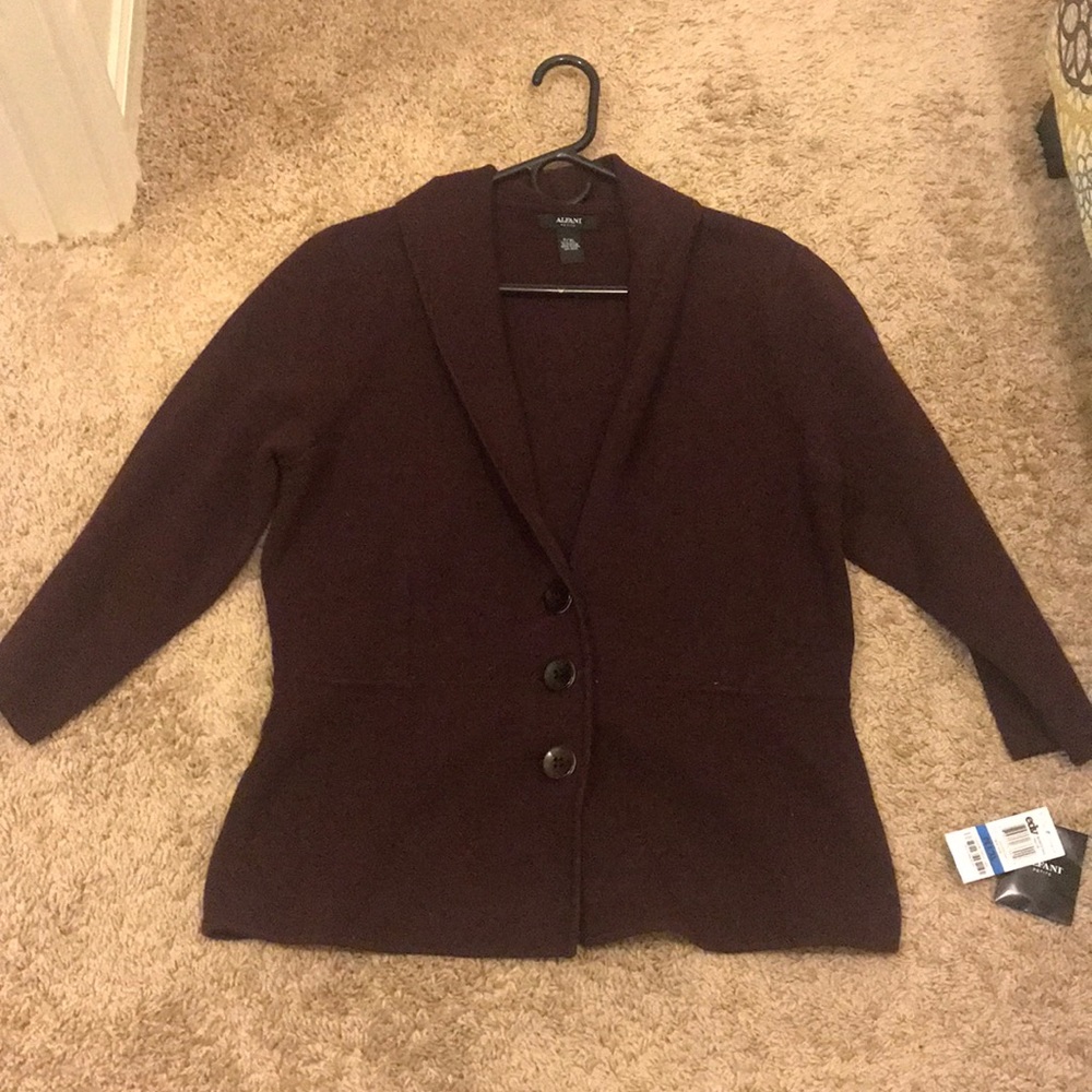 Alfani Jacket in Maroon